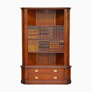 Mahogany Media Cabinet with Faux Books from Harrods London Kennedy