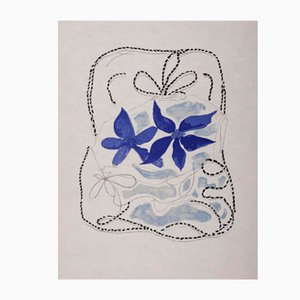 Georges Braque, Les Deux Iris, 1963, Lithograph