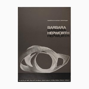 Barbara Hepworth, Barbara Hepworth, Sculptures / Drawings, 1965, Offset Exhibition Poster Print