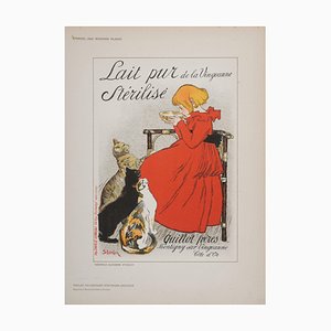 Théophile Alexandre Steinlen, Pure Milk From La Vingeanne, 1897, Small Lithograph Poster