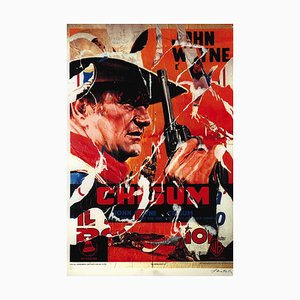 Mimmo Rotella, Chisum, Silkcreen e Collage