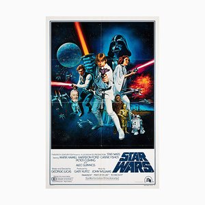 Poster del film Star Wars International di Tom Chantrell, 1977