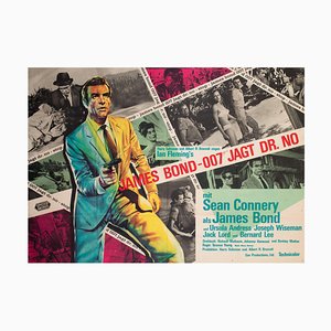 German James Bond's Dr No A0 Film Poster from Atelier Degen, 1963