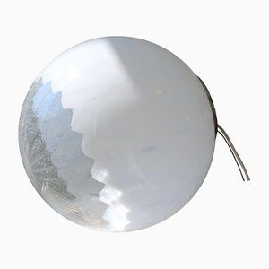 Lámpara de techo vintage grande de cristal de Murano