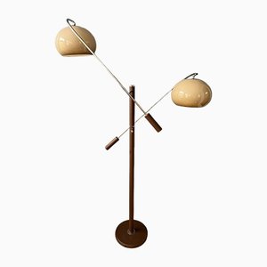 Lámpara de pie Mushroom Mid-Century de brazo doble de Dijkstra
