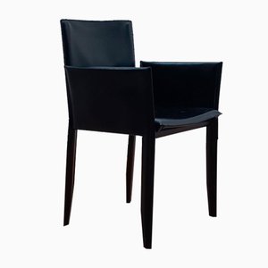 Chaise Margot avec Accoudoirs Noirs de Cattelan Italia