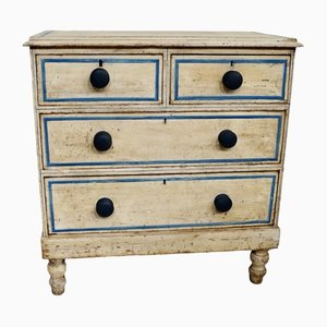 Victorian Cream Painted Chest of Drawers