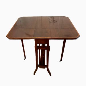 Antique Edwardian Mahogany Inlaid Sutherland Table, 1900s