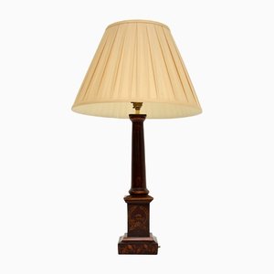 Antique Neoclassical Table Lamp in Cream