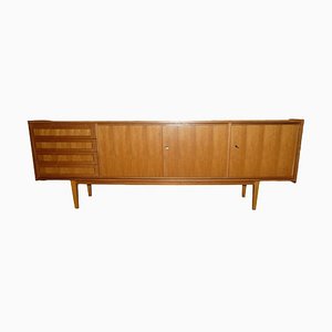 Large Sideboard with Four Drawers in Walnut, 1960s