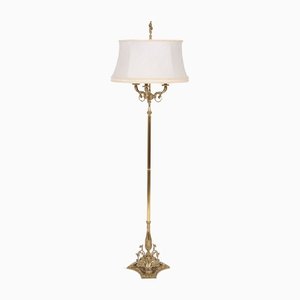 Vintage Floor Lamp in Brass