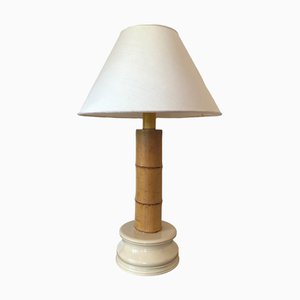 Italian Hollywood Regency Table Lamp in Bamboo for RCM, 1970s