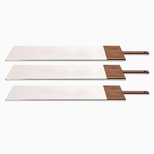 Boards in Ceramic and Wood by Lara Caffi for KnIndustrie, Set of 3