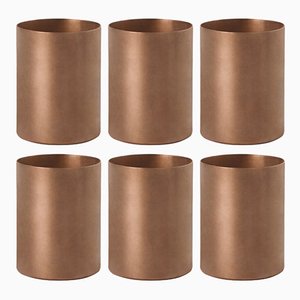 Mule Copper Mug by Lara Caffi for KnIndustrie, Set of 6