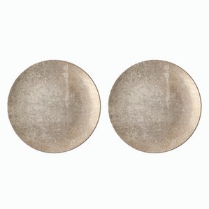 Bread Plates in Ceramic from KnIndustrie, Set of 2