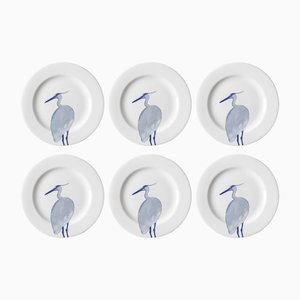 Assiettes Plates Airone par Piero Lissoni pour Shoenhuber Franchi, Set de 6
