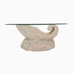 Stone Shell Coffee Table from Magnussen Ponte Mactan, 1980s