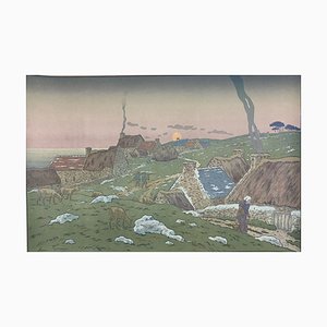 Henri Rivière, The Moonrise: Plate 10 of 16 from Nature Series, 1898, Lithograph