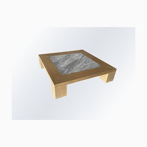 Table Quadro Bardiglio Nuvolato par Ferdinando Meccani pour Meccani Design