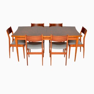 Dining Table & Chairs by Uniflex, 1960s, Set of 7