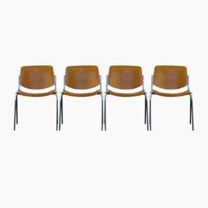 Side Chairs by Giancarlo Piretti for Castelli, 1965, Set of 4