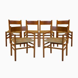 Danish Side Chairs & Armchairs, 1960s, Set of 6