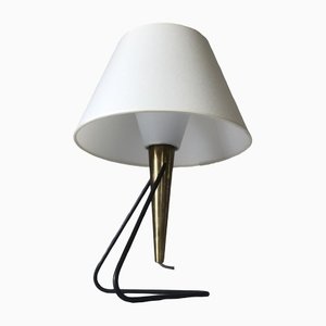 Brass & Metal Table Lamp, 1960s