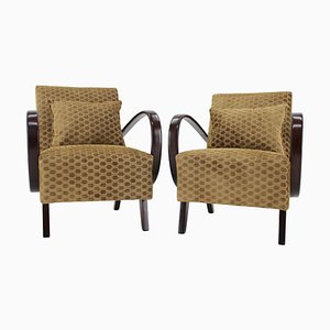 Kirkby Fabric Armchairs from Jindrich Halabala, 1950s, Set of 2