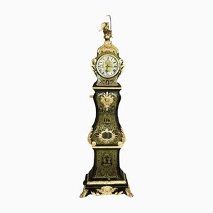 19th Century Parquet Clock in Marquetry Boulle