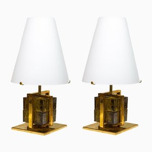 Mid-Century Italian Table Lamps, Set of 2