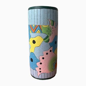 Pastellfarbene Abstrakte Vase