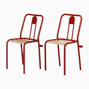 T4 Savoyard Stühle von Tolix, 2er Set