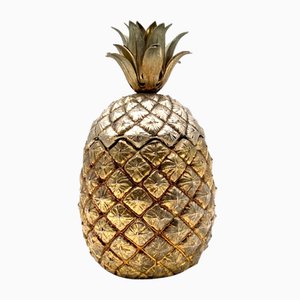 Golden Pineapple Ice Bucket by Mauro Manetti Foundies of Art, Italy, 1970s