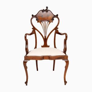 Antique Art Nouveau Inlaid Armchair