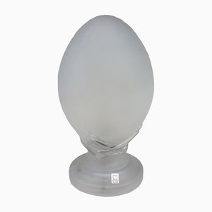 Kristallglas Egg Tischlampe von Tommaso Barbi