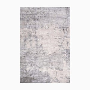 Hand-Knotted Silver Gray Rug from DSV Carpets