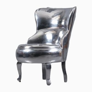Limited Edition Aluminium Sellerina Armlehnstuhl von Paola Navone für Baxter