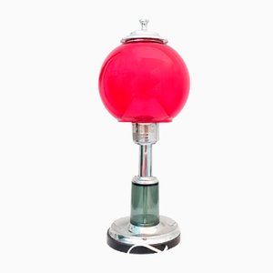 Red Sphere Table Lamp