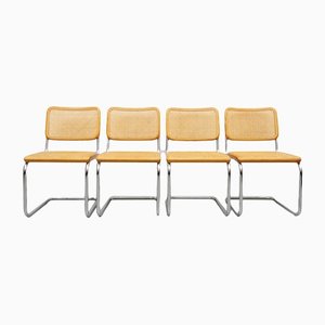 S32 Side Chairs in Ash by Marcel Breuer for Thonet, Set of 4