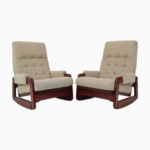 Fauteuils à Bascule Mid-Century, 1980s, Set de 2