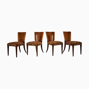 Art Deco H-214 Dining Chairs by Jindrich Halabala for Up Závody, 1930s, Set of 4