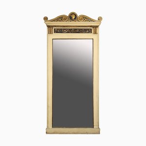 19th Century Neoclassical Wood Fireplace Mirror, Italy