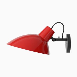 VV Fifty Wall Lamp in Black and Red by Vittoriano Viganò for Astap