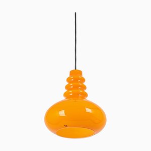 Small Glass Pendant Light from Peill & Putzler, Germany, 1970s