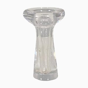 Mid-Century Modern Italian Transparent Glass Flower Vase, 1960s