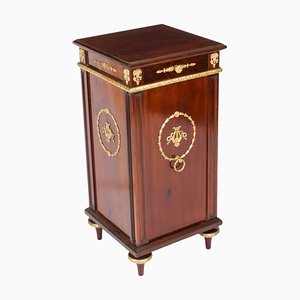 Antique French Empire Mahogany Pedestal Cabinet, 1800s