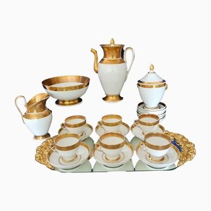 19th Century French Empire Tea Service, Set of 17