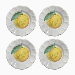 Dessert Arancione Plates from Popolo, Set of 4