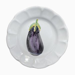 Aubergine Appetizer Plates from Popolo, Set of 4