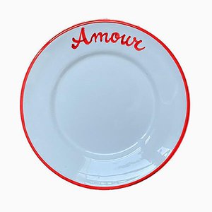 Piatti Amour rossi di Popolo, set di 6